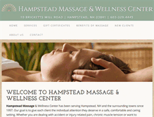 Tablet Screenshot of hampsteadmassage.com
